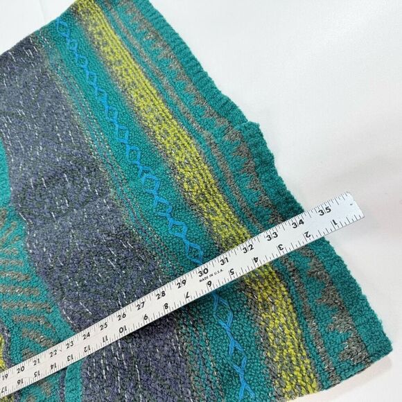 J Jill Sweater Jacket Long Womens 2X Duster Wool Blend Cozy Boho Crochet Green - Picture 6 of 10